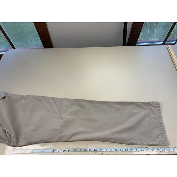 Eileen Fisher Pants Womens Small Gray Taupe Stretch Twill Straight Leg 32x30 - Picture 9 of 15